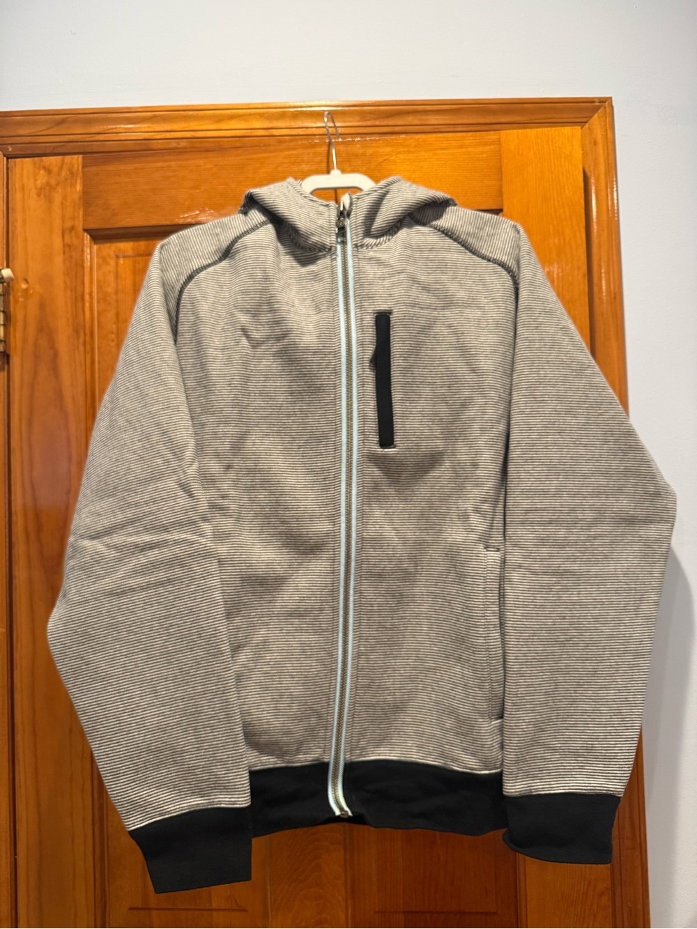 Lululemon Gray Zip-Up Hooded Men's Jacket